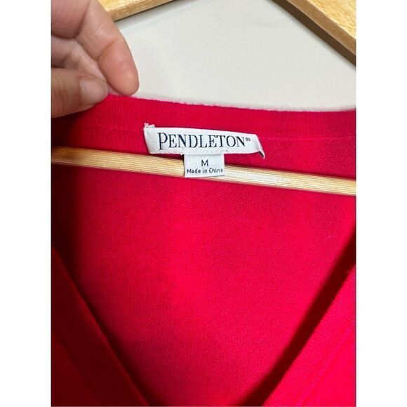 Pendleton pink cashmere cardigan sz M - Picture 2 of 7